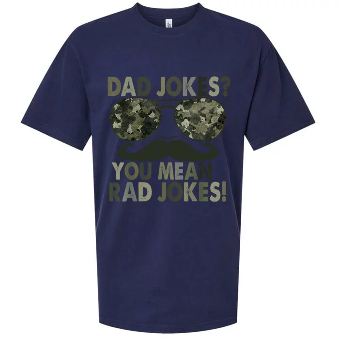 Dad Jokes You Mean Rad Jokes Funny Father Day Sueded Cloud Jersey T-Shirt