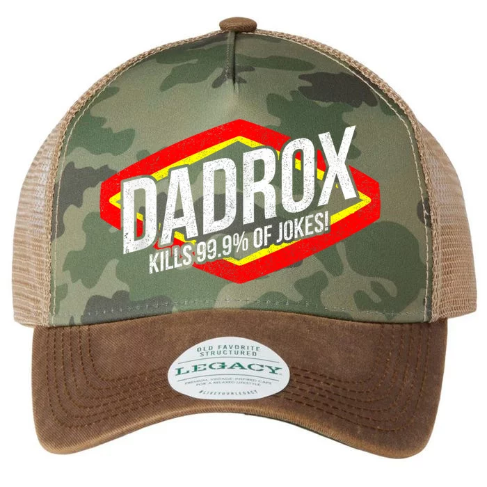 Dadrox Kills 99.9 Percent Of Jokes Funny Fathers Day Gift Legacy Tie Dye Trucker Hat