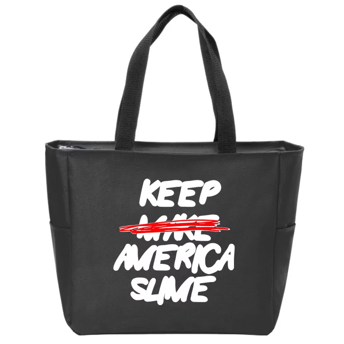 Definition Keep America Slime Again Zip Tote Bag