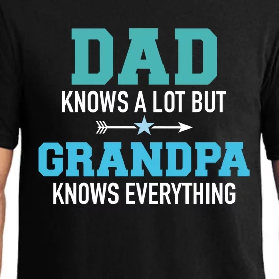 Dad Knows A Lot But Grandpa Knows Everything Gift Pajama Set