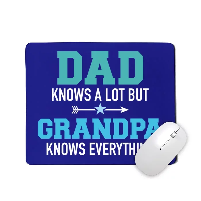 Dad Knows A Lot But Grandpa Knows Everything Gift Mousepad