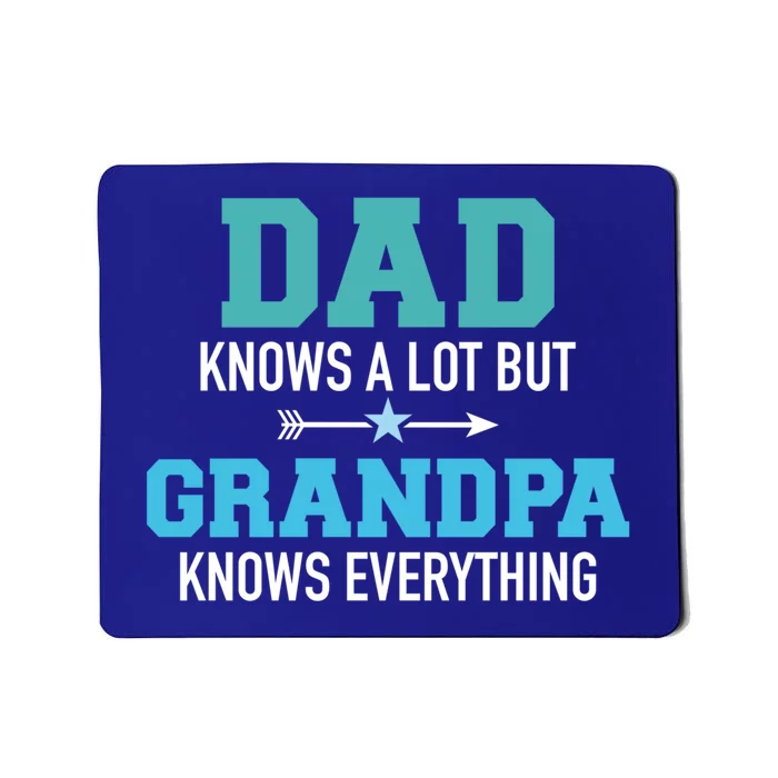 Dad Knows A Lot But Grandpa Knows Everything Gift Mousepad