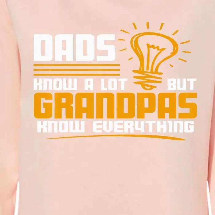 Dads Know A Lot But Grandpas Know Everything Womens California Wash Sweatshirt