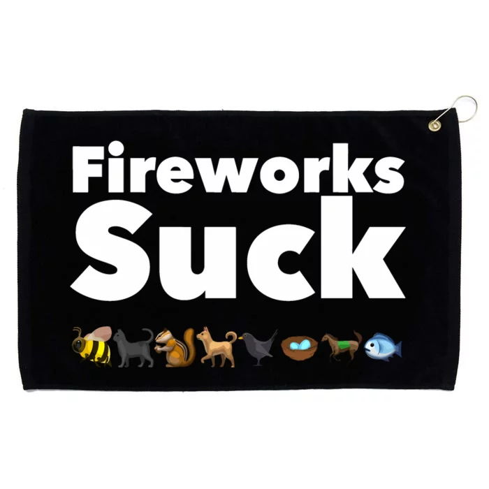 Dr. Karen Becker Planet Paws Media Fireworks Suck Grommeted Golf Towel