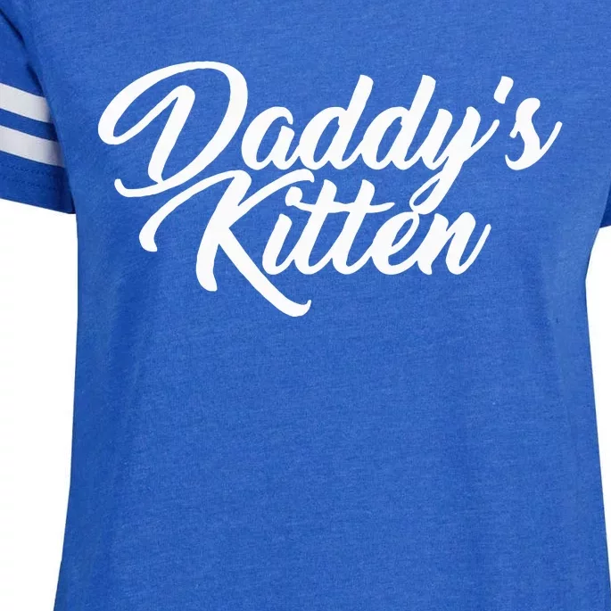 DaddyS Kitten Bdsm Kinky Role Playing Fantasy Enza Ladies Jersey Football T-Shirt