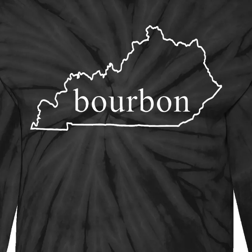 Drink Kentucky Bourbon Whiskey Neat Or On The Rocks Tie-Dye Long Sleeve Shirt