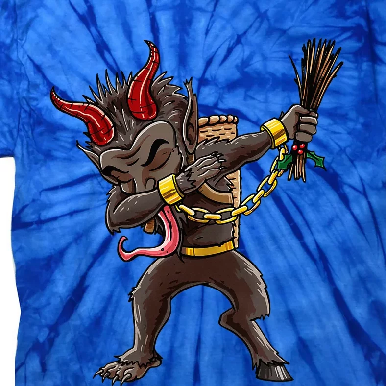 Dabbing Krampus Christmas Dab Cool Tie-Dye T-Shirt