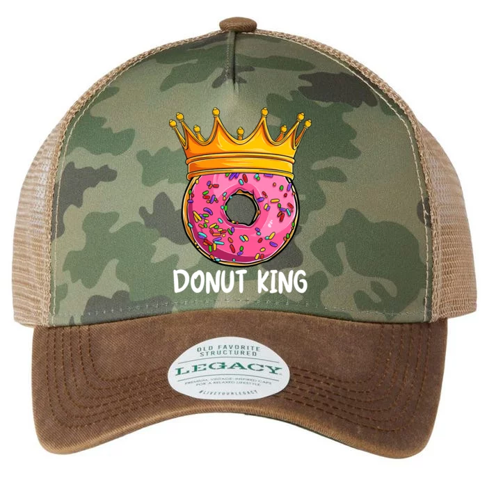 Donut King Doughnut Funny Donut Crown Sweet Baker Legacy Tie Dye Trucker Hat