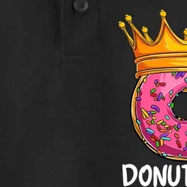 Donut King Doughnut Funny Donut Crown Sweet Baker Dry Zone Grid Performance Polo