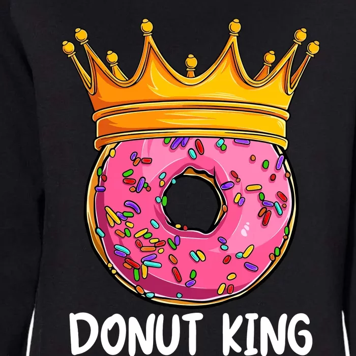 Donut King Doughnut Funny Donut Crown Sweet Baker Womens California Wash Sweatshirt