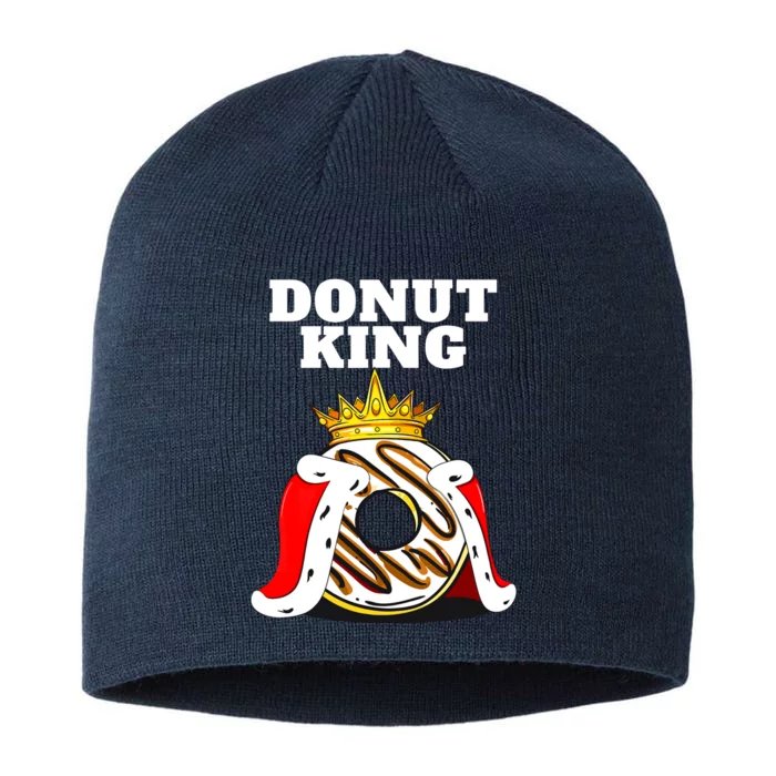 Donut King Doughnuts Funny Donut Lover Cute Donut 8 1/2in Sustainable Knit Beanie