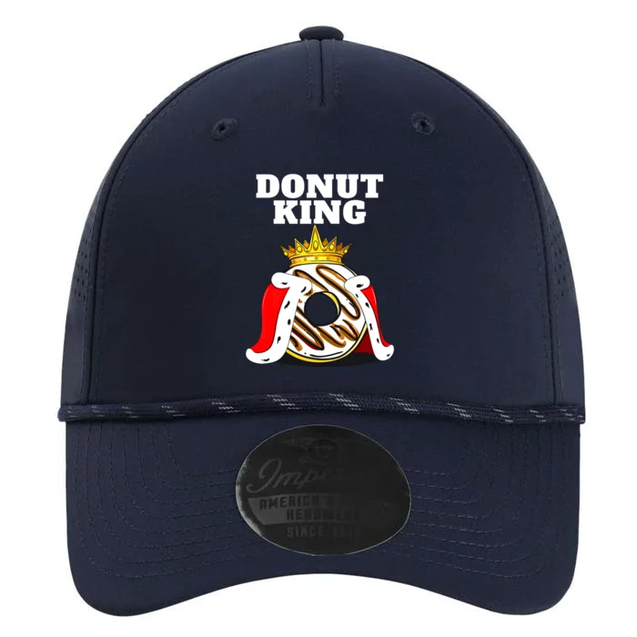 Donut King Doughnuts Funny Donut Lover Cute Donut Performance The Dyno Cap