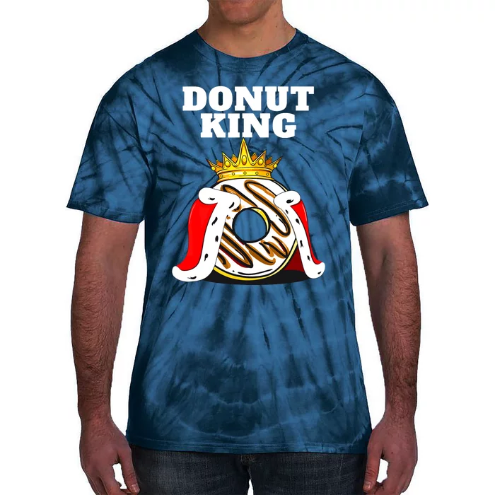 Donut King Doughnuts Funny Donut Lover Cute Donut Tie-Dye T-Shirt