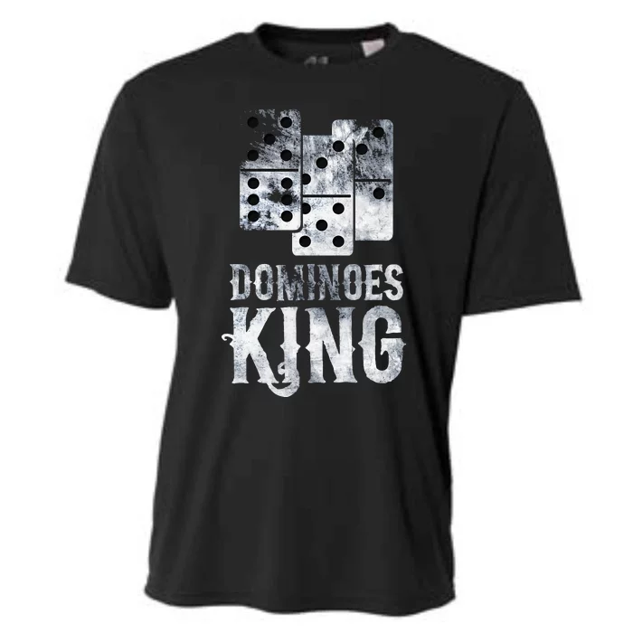 Dominoes King Domino Player Dominoes Lover Tile Game Cooling Performance Crew T-Shirt