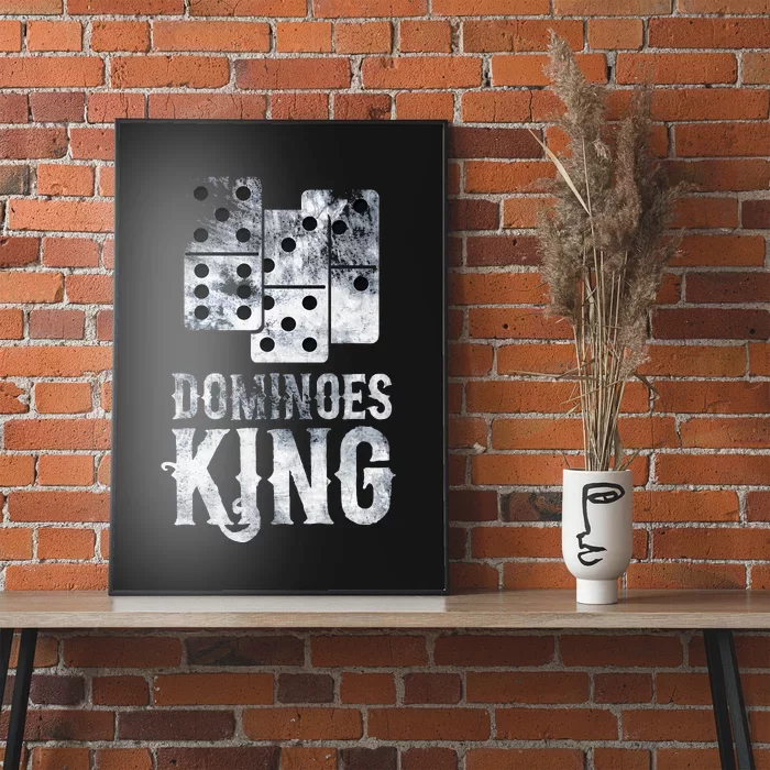 Dominoes King Domino Player Dominoes Lover Tile Game Poster