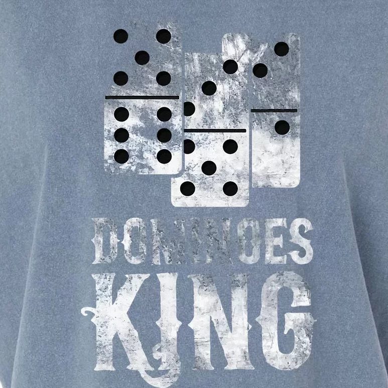 Dominoes King Domino Player Dominoes Lover Tile Game Garment-Dyed Women's Muscle Tee