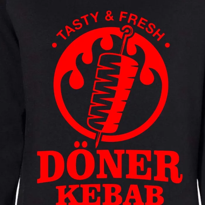 Doner Kebab Doner Fast Food Snack Turkish Car Fun Womens California Wash Sweatshirt