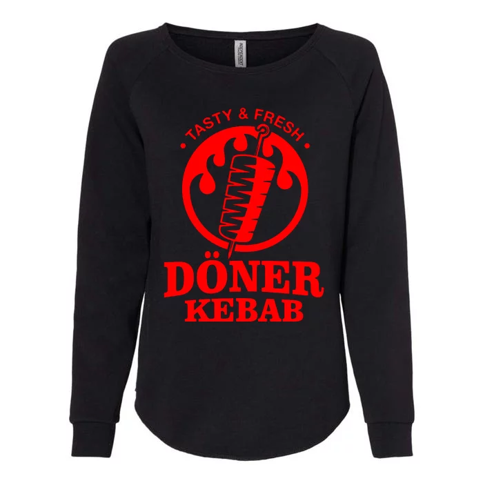 Doner Kebab Doner Fast Food Snack Turkish Car Fun Womens California Wash Sweatshirt