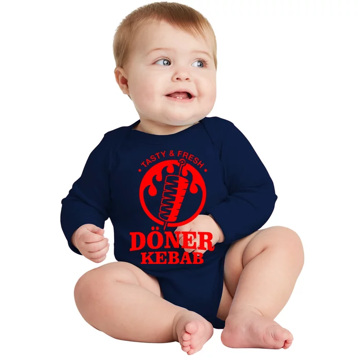 Doner Kebab Doner Fast Food Snack Turkish Car Fun Baby Long Sleeve Bodysuit