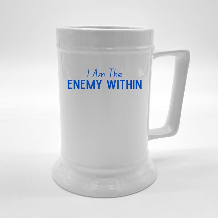 Democrat Kamala Enemy Within Antitrump Left Wing 2024 Front & Back Beer Stein