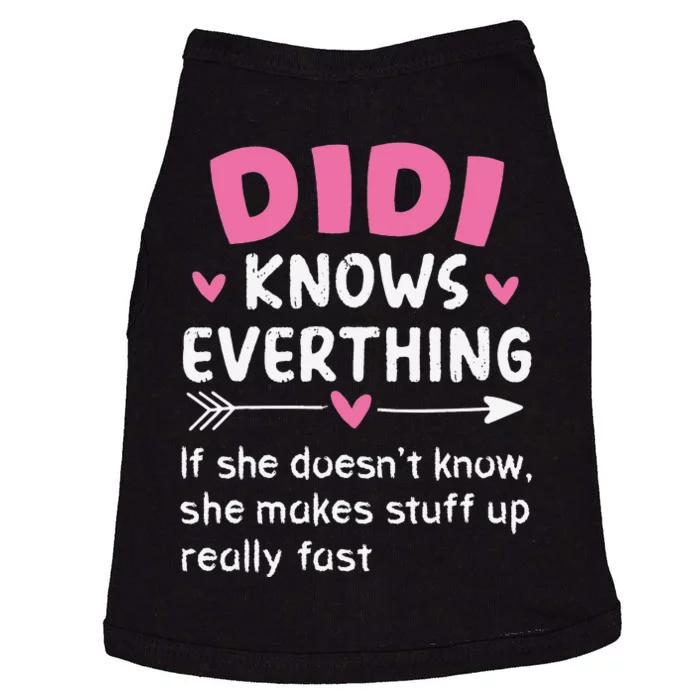 Didi Knows Everything Vintage Mother's Day Grandma Doggie Tank