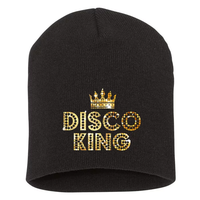 Disco King Funky Vintage 70s 80s Tee For Dance Parties Short Acrylic Beanie