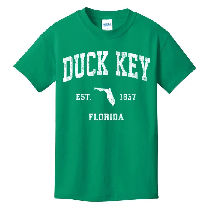 Duck Key Florida Fl Vintage Athletic Kids T-Shirt