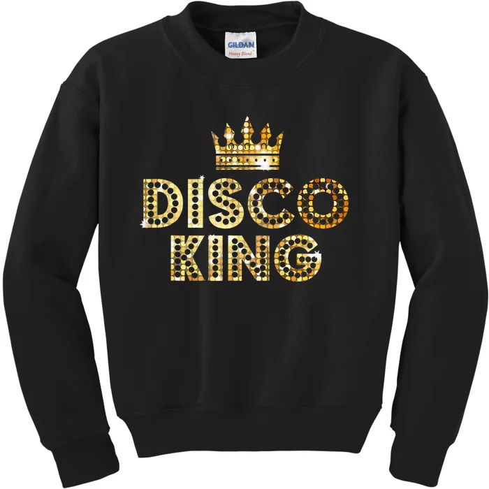 Disco King Funky Vintage 70s 80s For Dance Parties Kids Sweatshirt