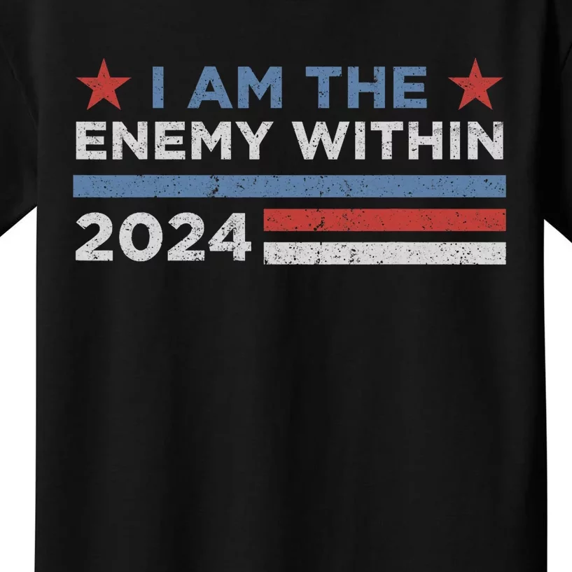 Democrat Kamala Harris Enemy Within Kids T-Shirt