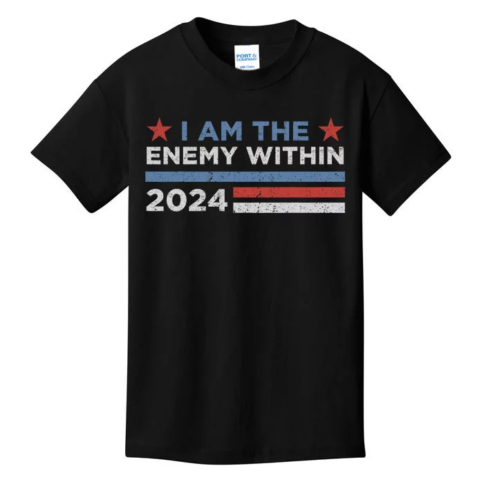 Democrat Kamala Harris Enemy Within Kids T-Shirt