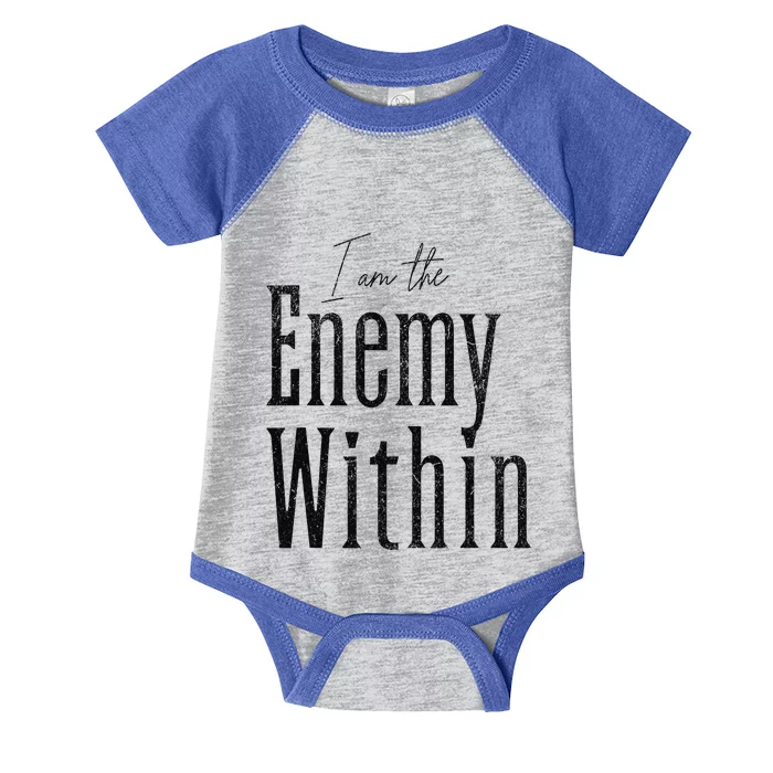 Democrat Kamala Harris Enemy Within Anti Trump Left Wing Infant Baby Jersey Bodysuit