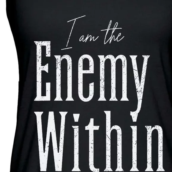 Democrat Kamala Harris Enemy Within Anti Trump Left Wing Ladies Essential Flowy Tank