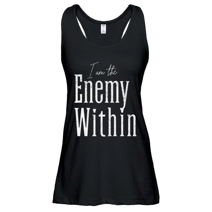 Democrat Kamala Harris Enemy Within Anti Trump Left Wing Ladies Essential Flowy Tank