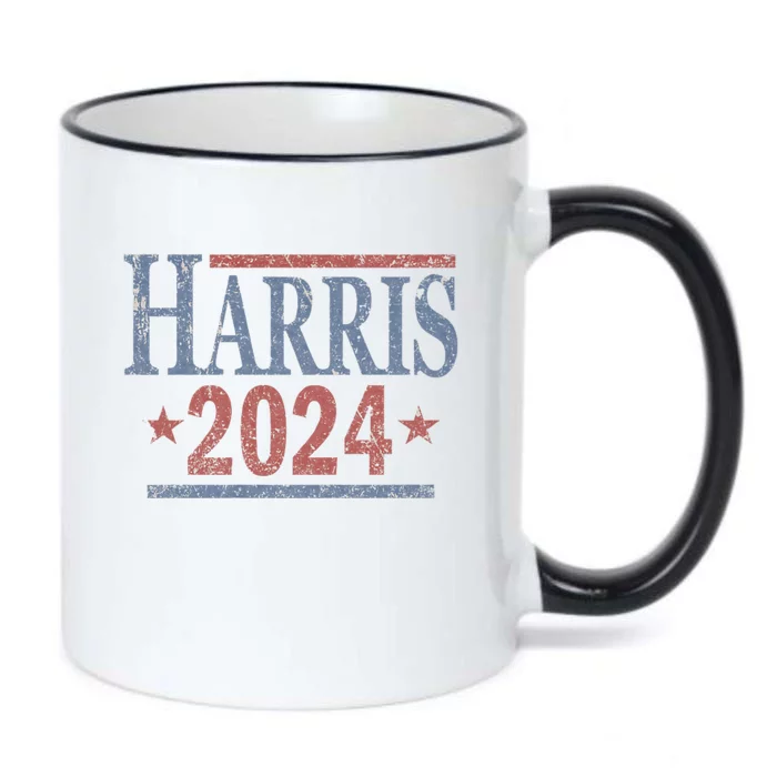 Distressed Kamala Harris 2024 Black Color Changing Mug