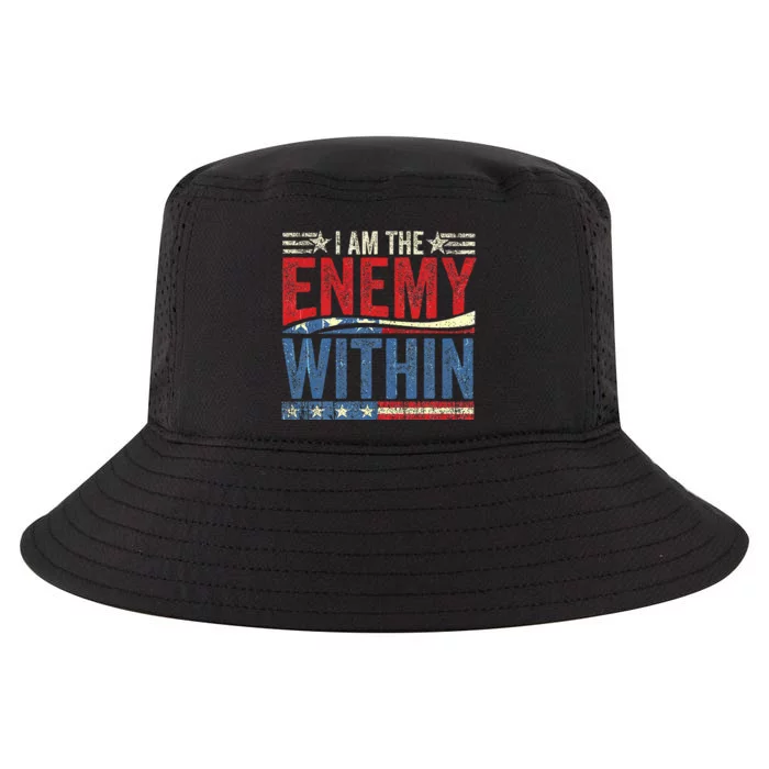 Democrat Kamala Harris Enemy Within Antitrump Left Wing Cool Comfort Performance Bucket Hat