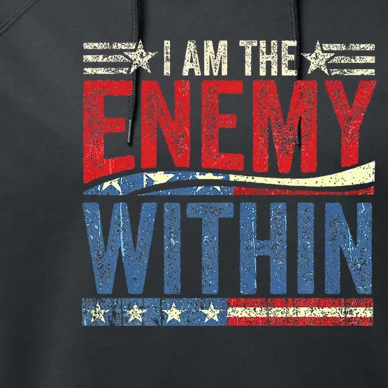 Democrat Kamala Harris Enemy Within Antitrump Left Wing Performance Fleece Hoodie