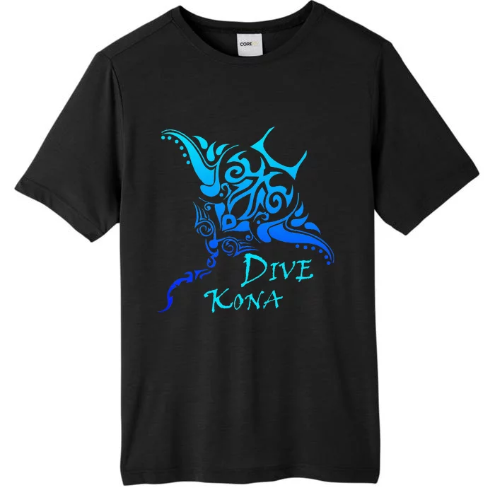 Dive Kona Hawaii Tribal Stingray Polynesian Tattoo ChromaSoft Performance T-Shirt