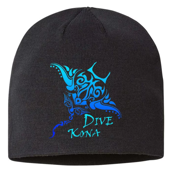 Dive Kona Hawaii Tribal Stingray Polynesian Tattoo 8 1/2in Sustainable Knit Beanie