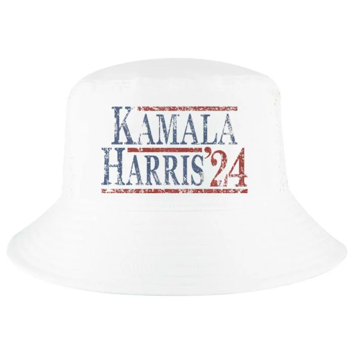 Distressed Kamala Harris 2024 Cool Comfort Performance Bucket Hat