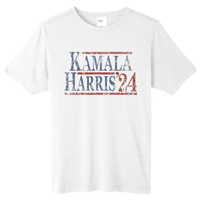 Distressed Kamala Harris 2024 ChromaSoft Performance T-Shirt