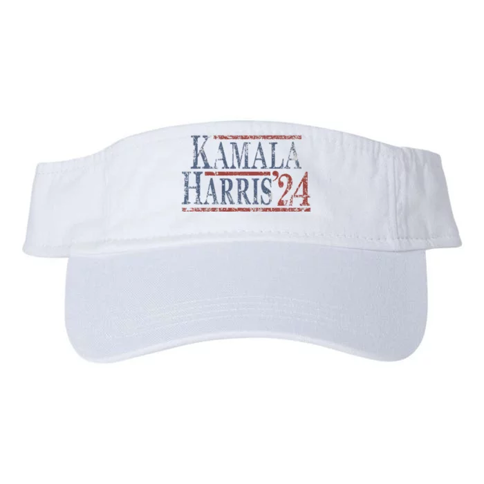 Distressed Kamala Harris 2024 Valucap Bio-Washed Visor