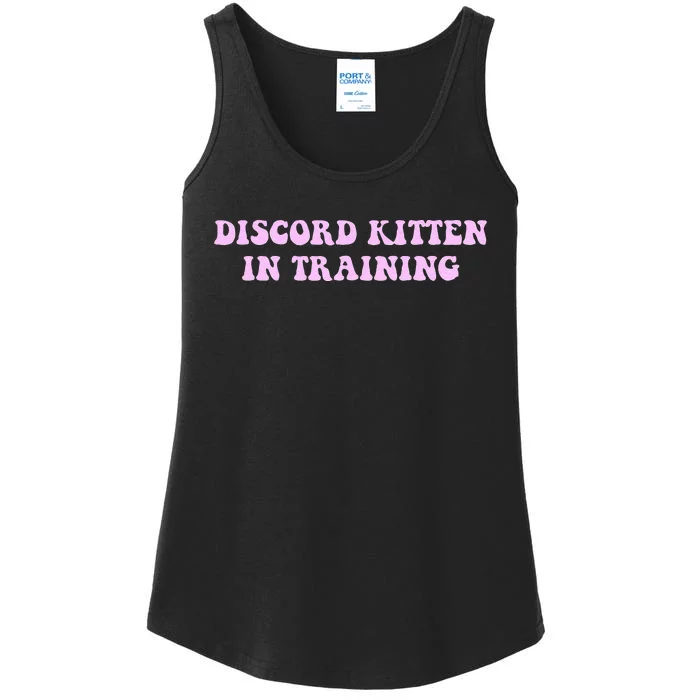 Discord Kitten In Training Apparel Ladies Essential Tank