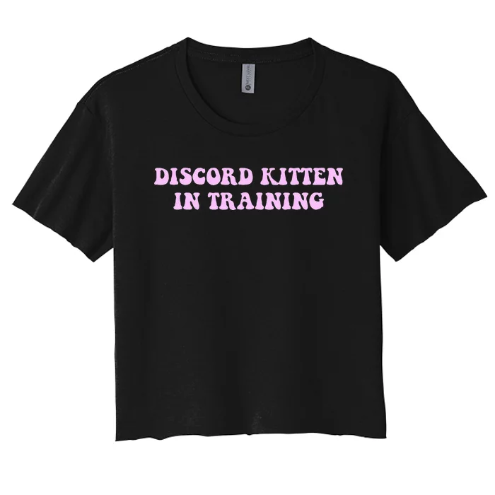 Discord Kitten In Training Apparel Women's Crop Top Tee