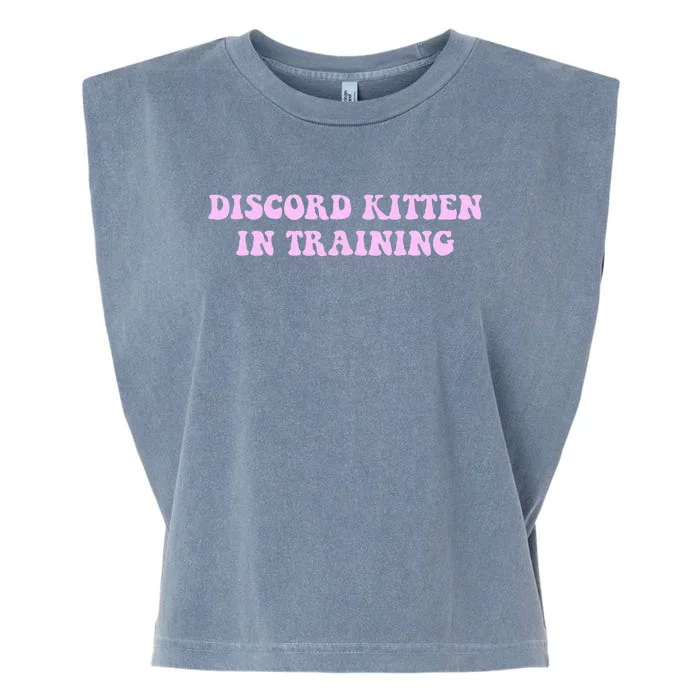 Discord Kitten In Training Apparel Garment-Dyed Women's Muscle Tee