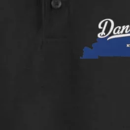 Danville Kentucky KY Map Dry Zone Grid Performance Polo