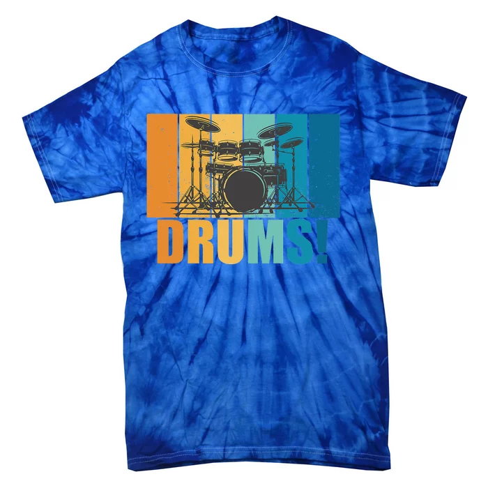 Drum Kit Musician Rock Music Drum Player Tie-Dye T-Shirt