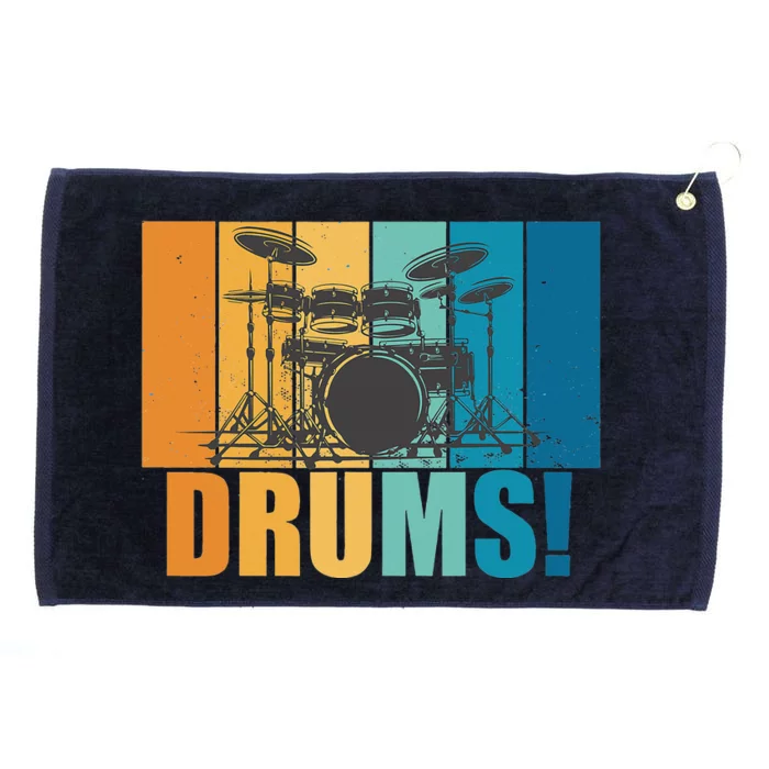 Drum Kit Musician Rock Music Drum Player Grommeted Golf Towel