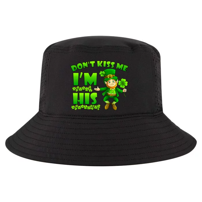 Don't Kiss Me I'm His St Patrick Day Husband Wife Couple Cool Comfort Performance Bucket Hat