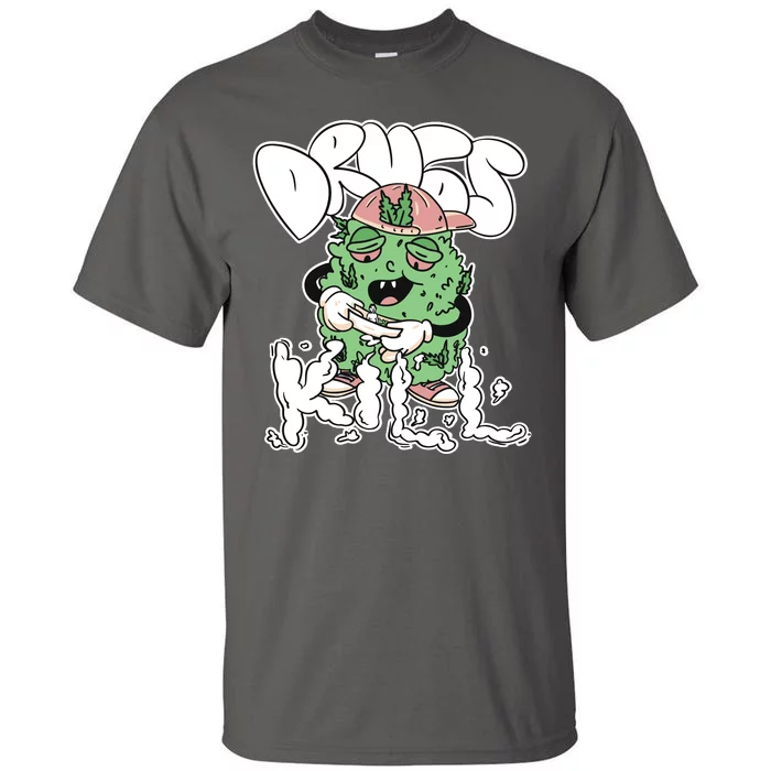 Drugs Kill Marijuana Bud Cartoon Tall T-Shirt