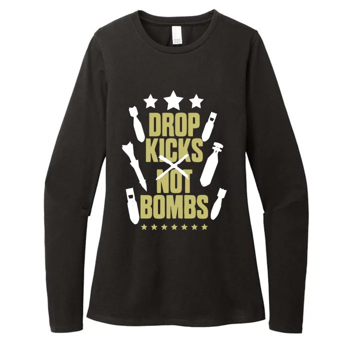 Drop Kicks Not Bombs Womens CVC Long Sleeve Shirt